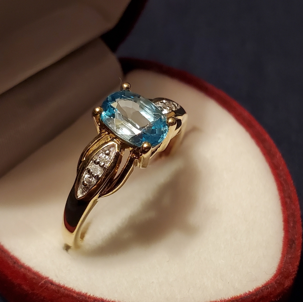 Blue Topaz Ring - Picture 4 of 11